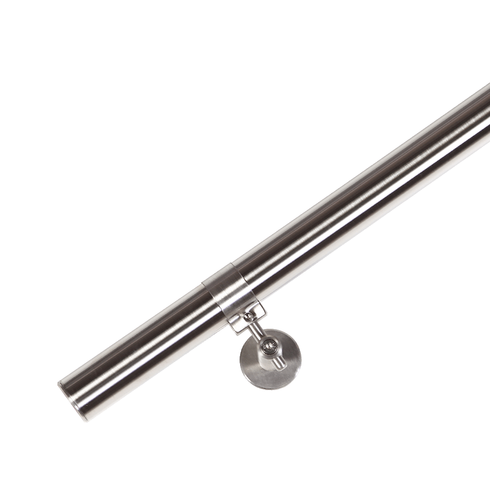 DIEDA Handlauf Set aus Edelstahl für Treppen mit 40 mm Durchmesser