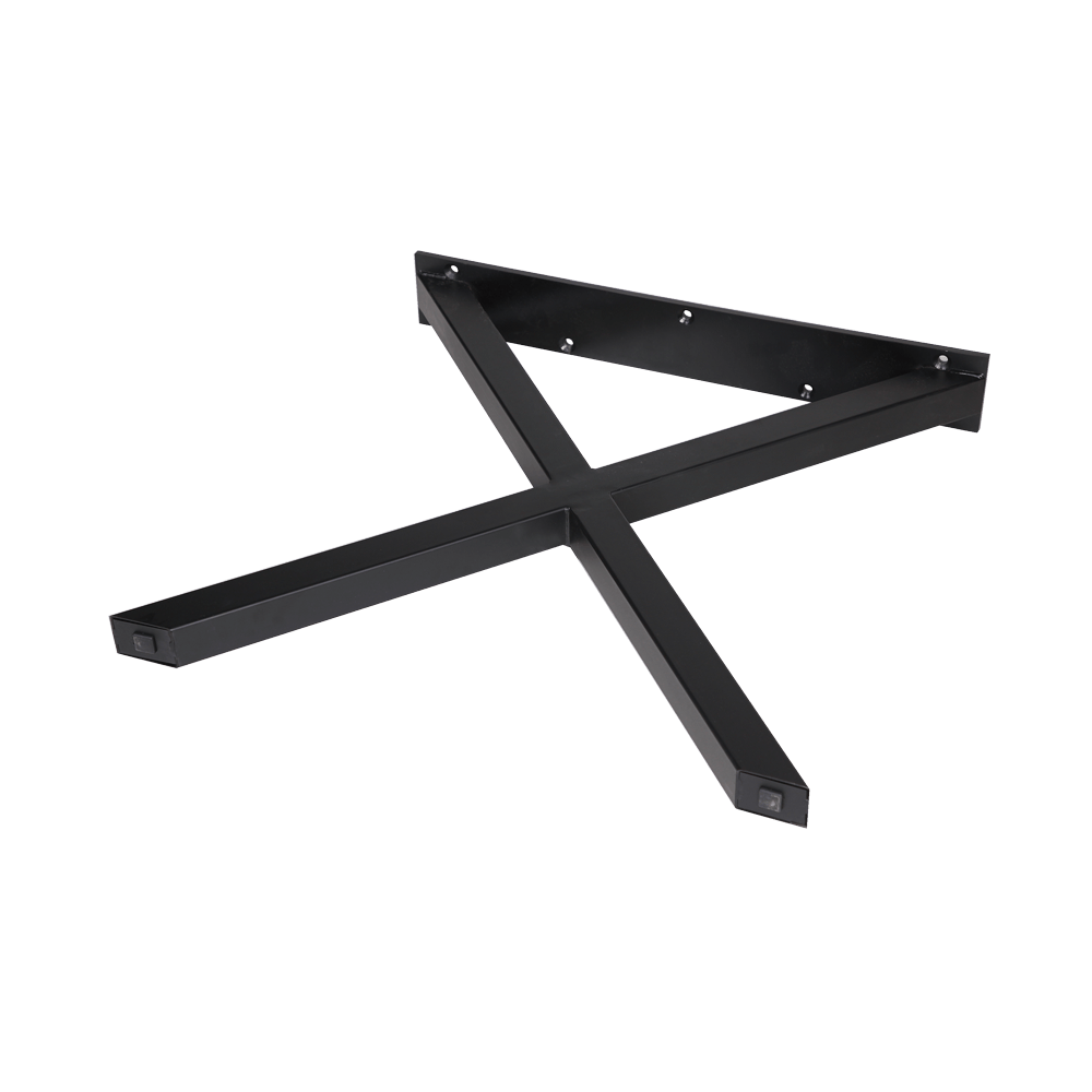 Tischuntergestell in X-Form in schwarz