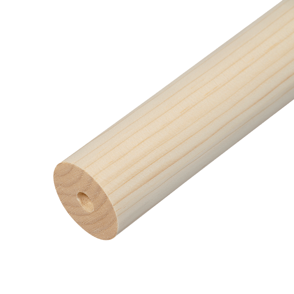 Einzelhandlauf Holz mit 40 mm Durchmesser