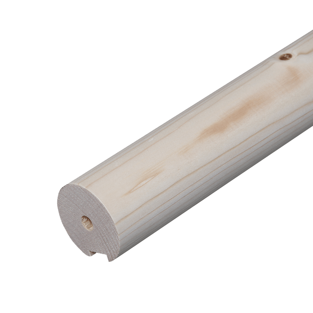 DIEDA Handlauf aus Holz für Treppen, 52 mm Durchmesser